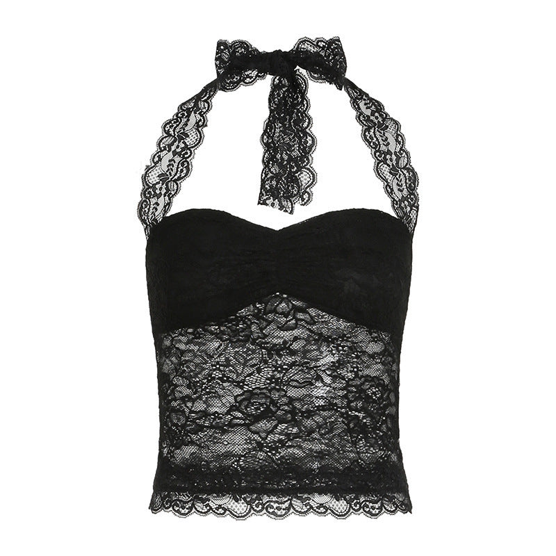 Damen Spitzen-Corsage Top EB
