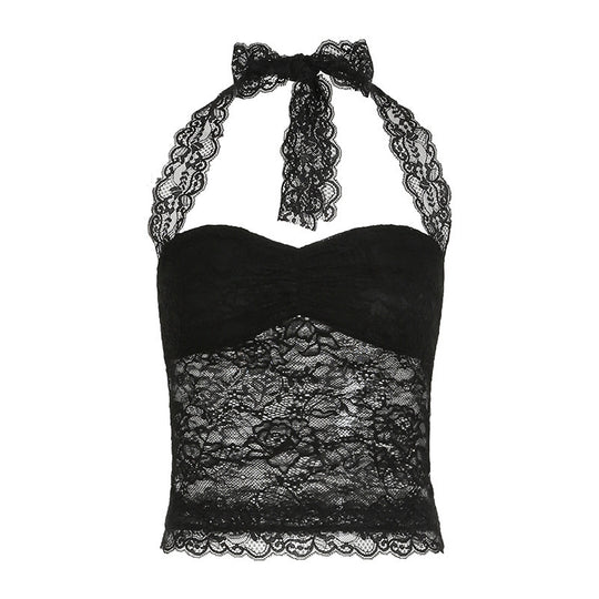 Damen Spitzen-Corsage Top EB