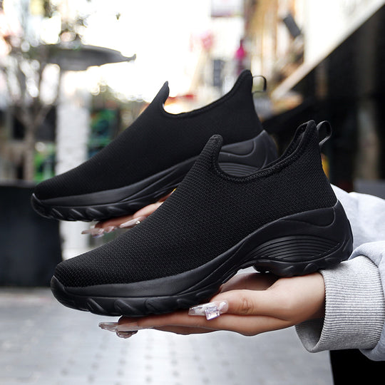 Damen Komfortable und atmungsaktive Freizeitschuhe mit flexiblem Slip-On Design EB