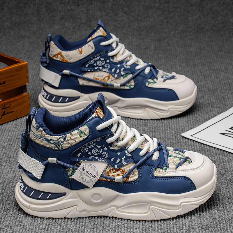 Damen Sportliche High-Top Sneakers mit modischem Ethno-Muster und innovativer Sohlentechnologie EB