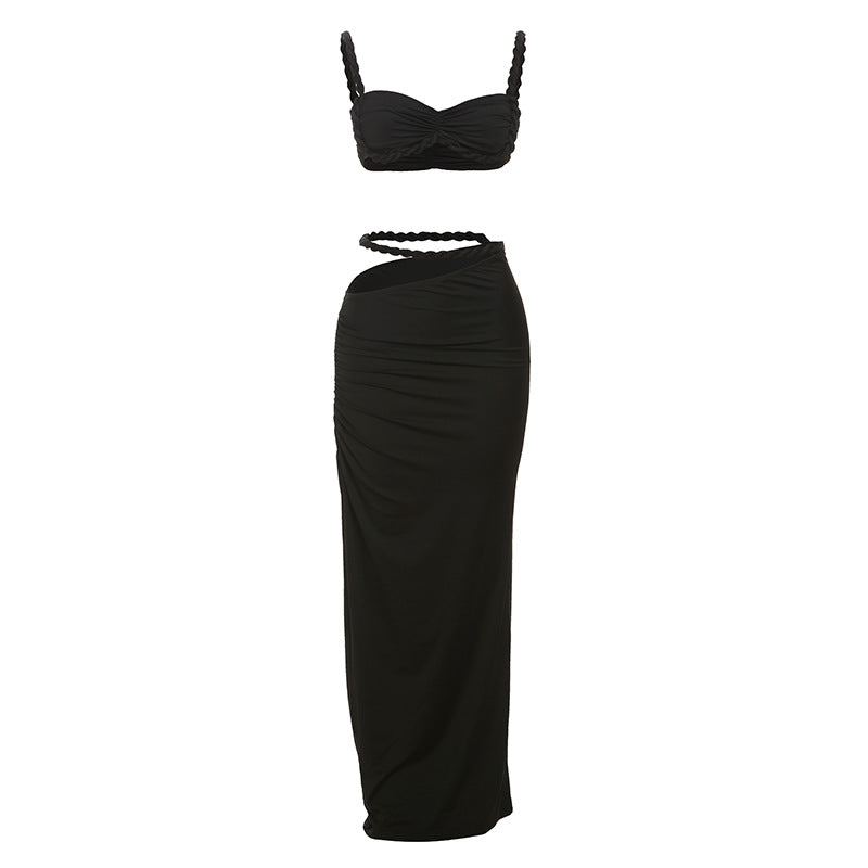 Damen Oberteil und Maxi Rock Set EB