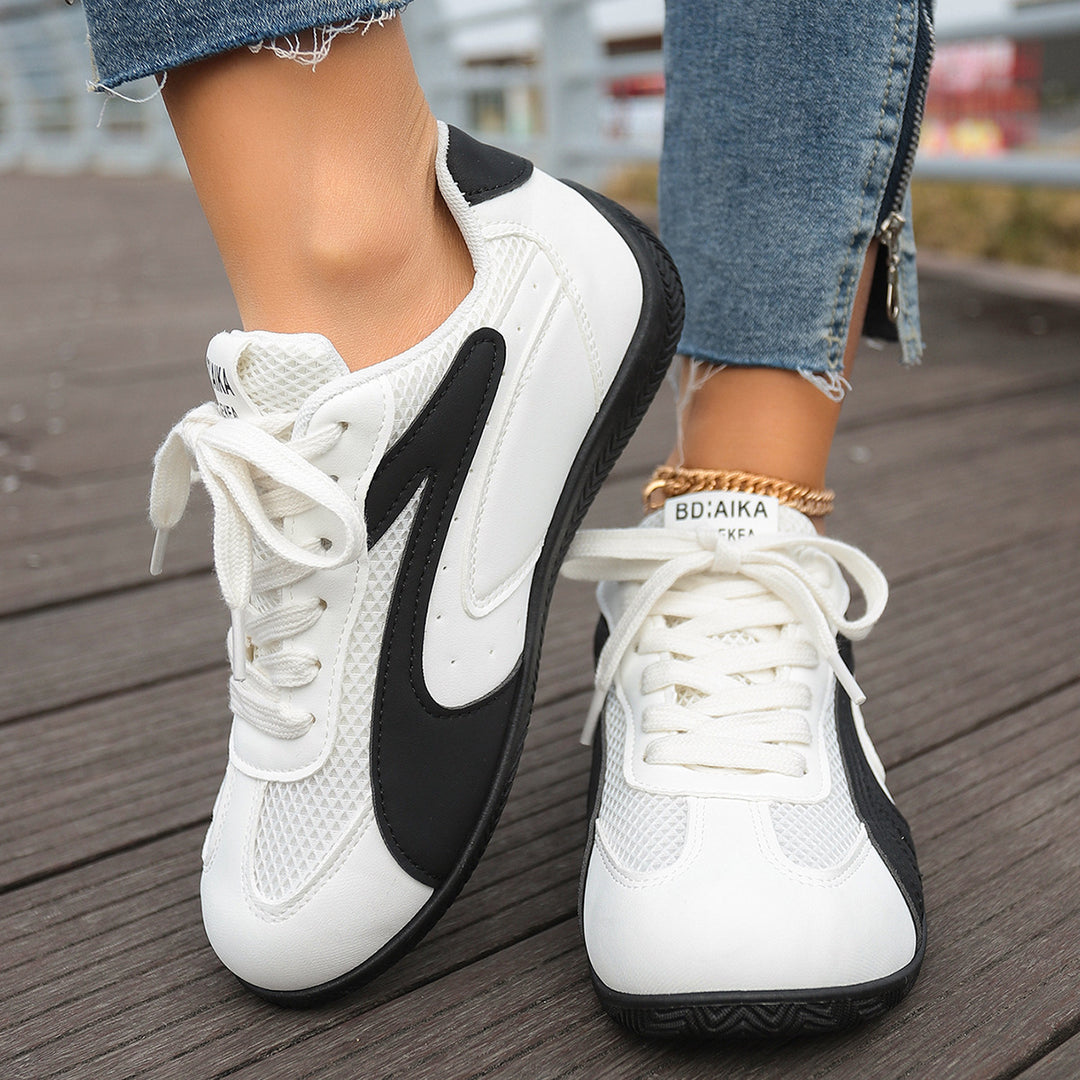 Damen Sportliche Sneakers mit atmungsaktiver Oberflächenstruktur und weicher Dämpfung EB