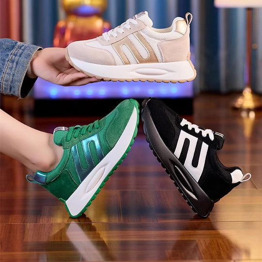Damen Sportliche Sneakers mit hohem Tragekomfort und atmungsaktivem Obermaterial EB