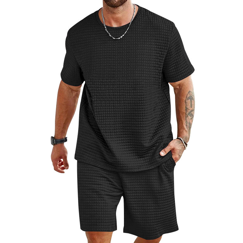 Herren lässiges Freizeit-Set aus hochwertigem Strukturmaterial EB