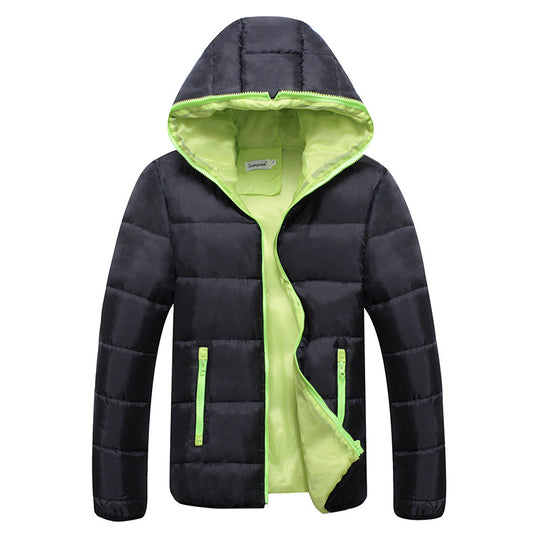 Unisex nan leichte Steppjacke mit wattierter Isolierung, gefütterter Kapuze und verdeckten Reißverschlusstaschen EB