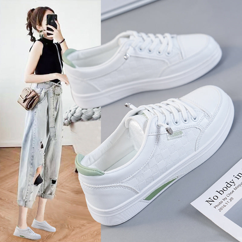 Damen Sneakers mit modernem Karo-Design und bequemem Dämpfungselement EB