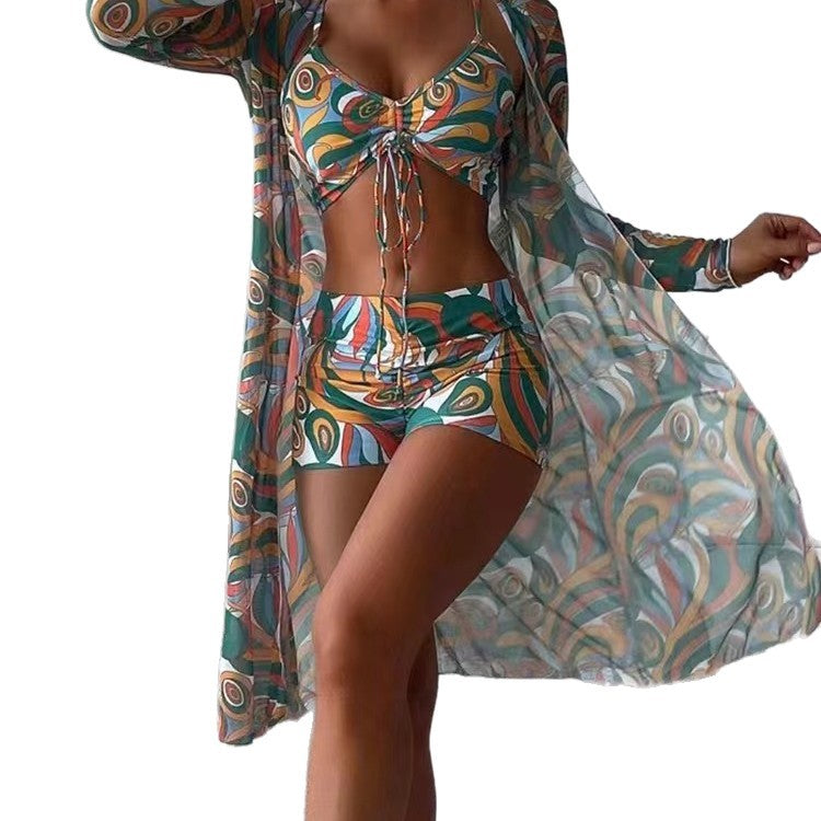 Damen Tankini-Set mit modischem Overshirt EB
