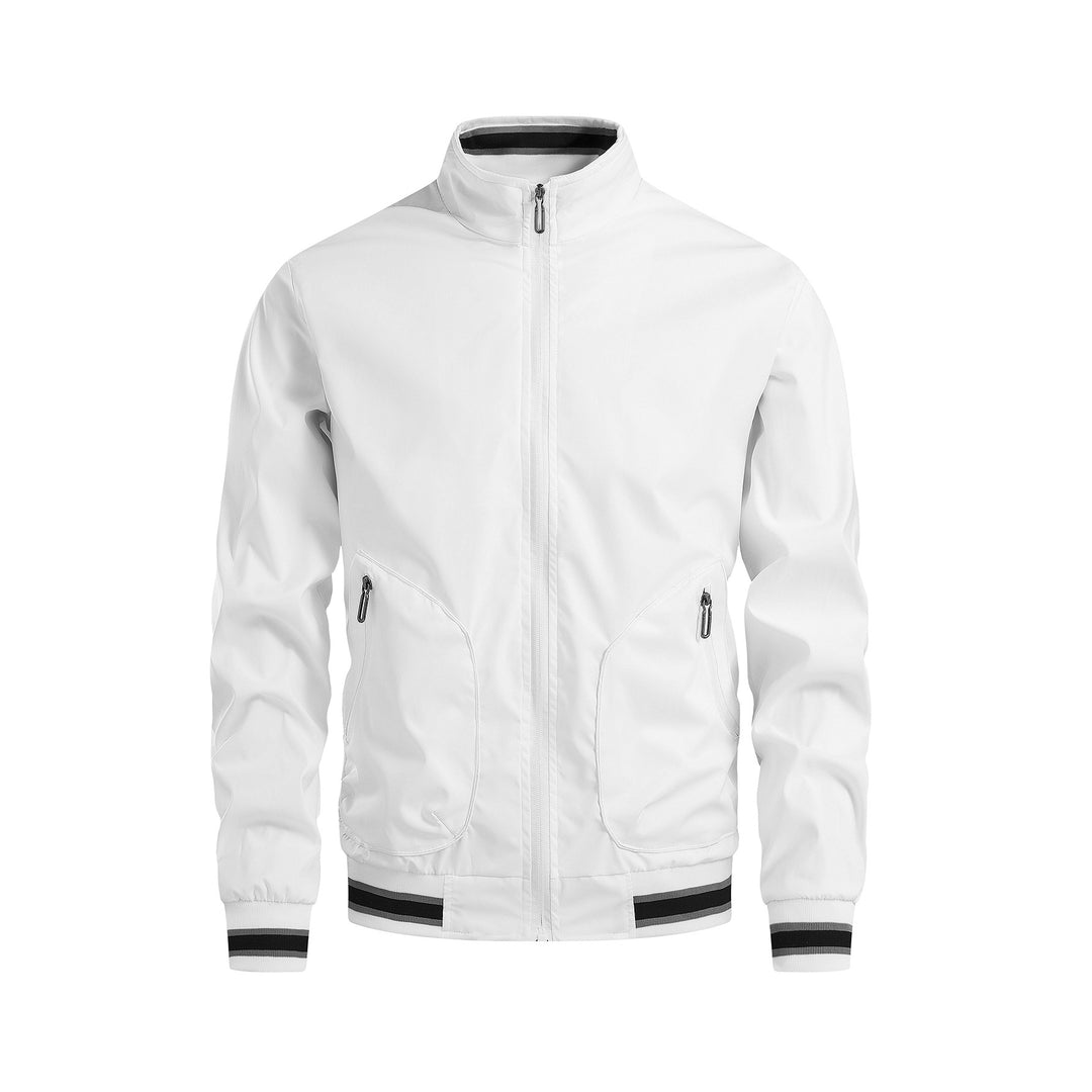 Herren sportliche Übergangsjacke mit hohem Kragen und praktischen Reißverschlusstaschen EB