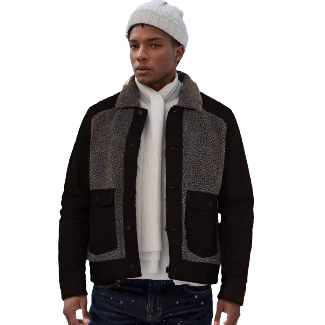 Herren lässige Fleece-Jacke EB