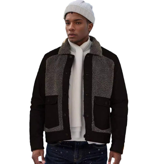Herren lässige Fleece-Jacke EB