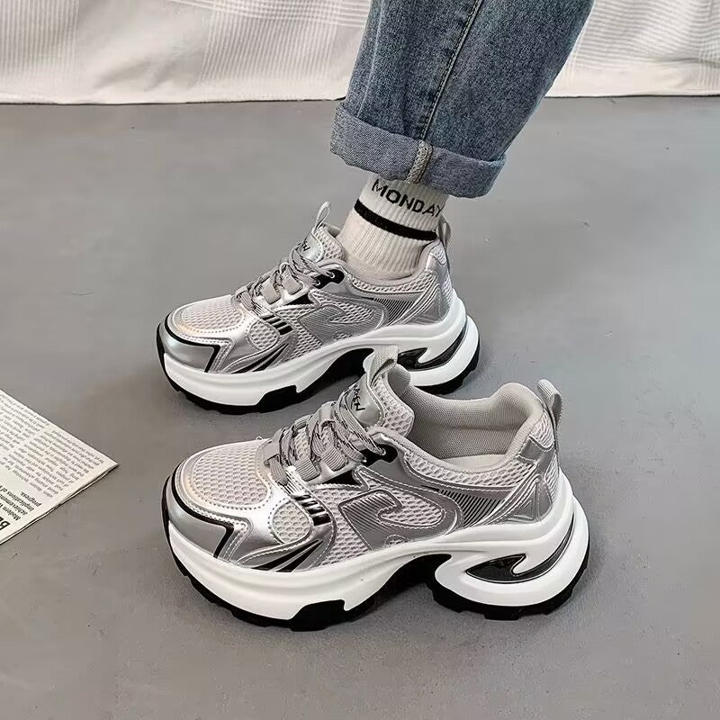 Damen Sportliche Sneakers mit ergonomischer Dämpfung und atmungsaktiven Materialien EB