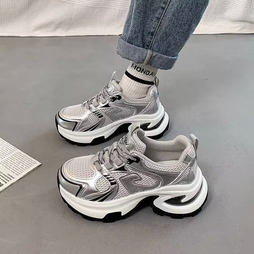 Damen Sportliche Sneakers mit ergonomischer Dämpfung und atmungsaktiven Materialien EB