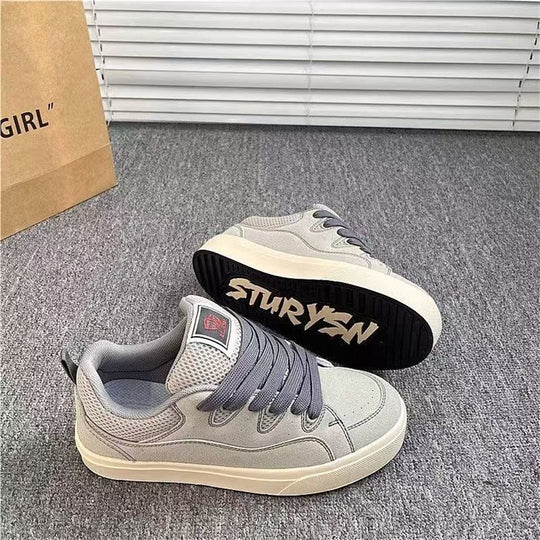 Damen Modische Sneaker mit atmungsaktivem Obermaterial und rutschfester Sohle EB