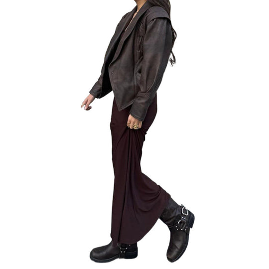 Damen Biker jacke mit elastischem Bund EB