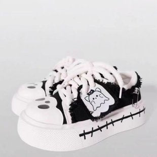 Damen Sneaker mit verspielt-animiertem Design und rutschfester Sohle EB