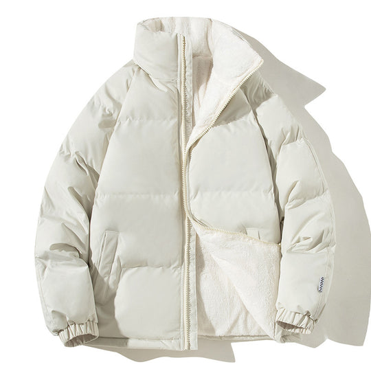 Damen gesteppte Thermo-Bomberjacke mit weichem Teddyfutter und hohem Stehkragen EB
