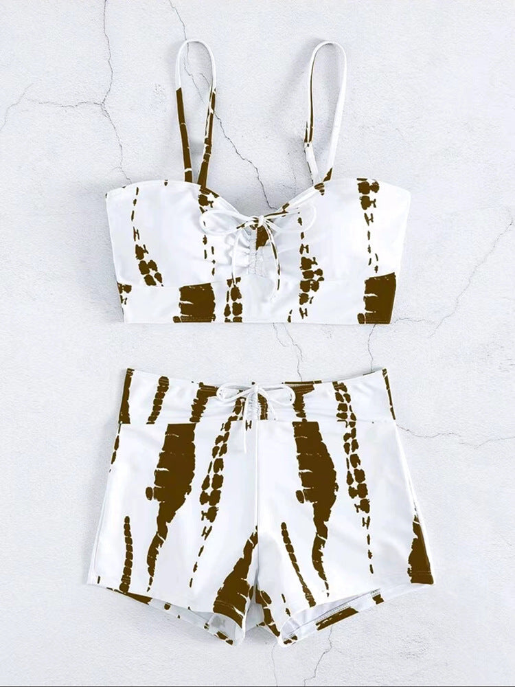 Damen Zweiteiliges Badeoutfit mit verspieltem Knotendesign EB