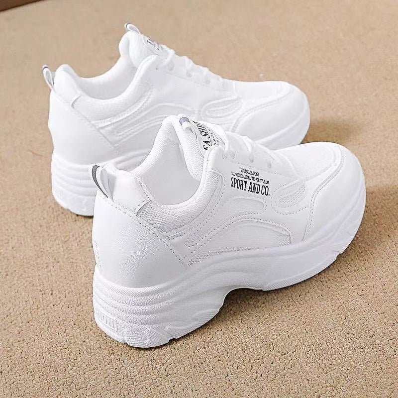 Damen Modische Chunky Sneakers mit ergonomischer Dämpfung und stabiler Sohle EB