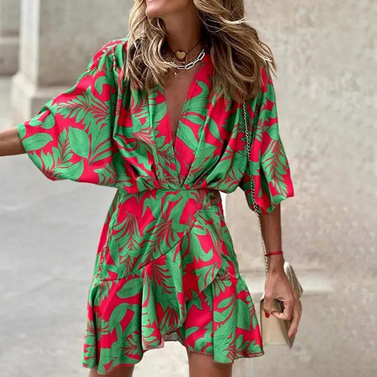 EB | Elegantes Kleid mit Fledermausärmeln