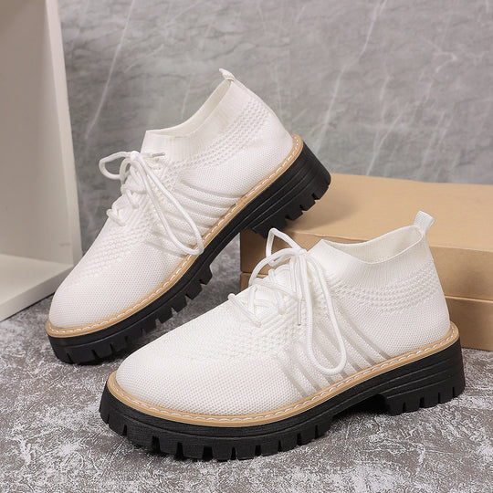 Damen Sportliche Sneakers mit atmungsaktivem Strickoberteil und rutschfester Sohle EB