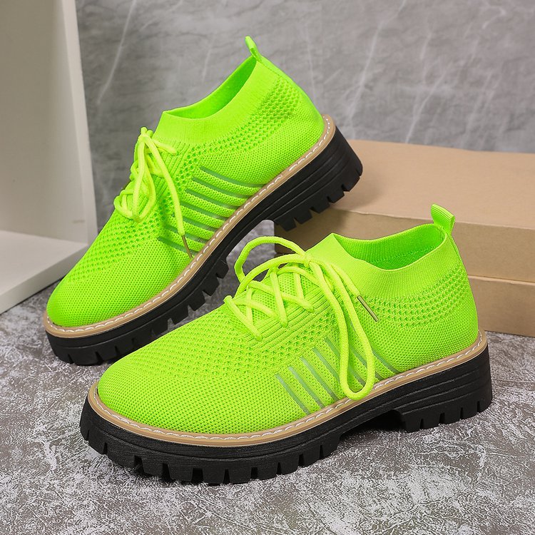 Damen Atmungsaktive und bequeme Sneaker mit auffälliger Sohle EB