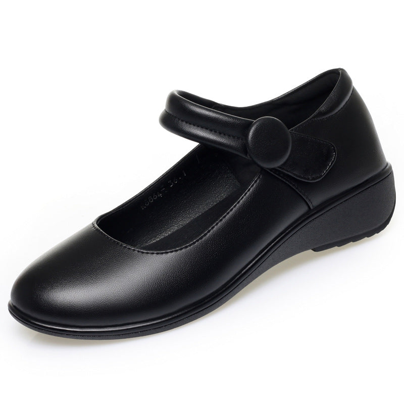 Damen Mary Jane Schuhe mit verstellbarem Riemen und bequemem Blockabsatz EB