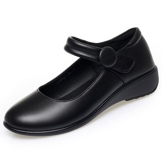Damen Mary Jane Schuhe mit verstellbarem Riemen und bequemem Blockabsatz EB