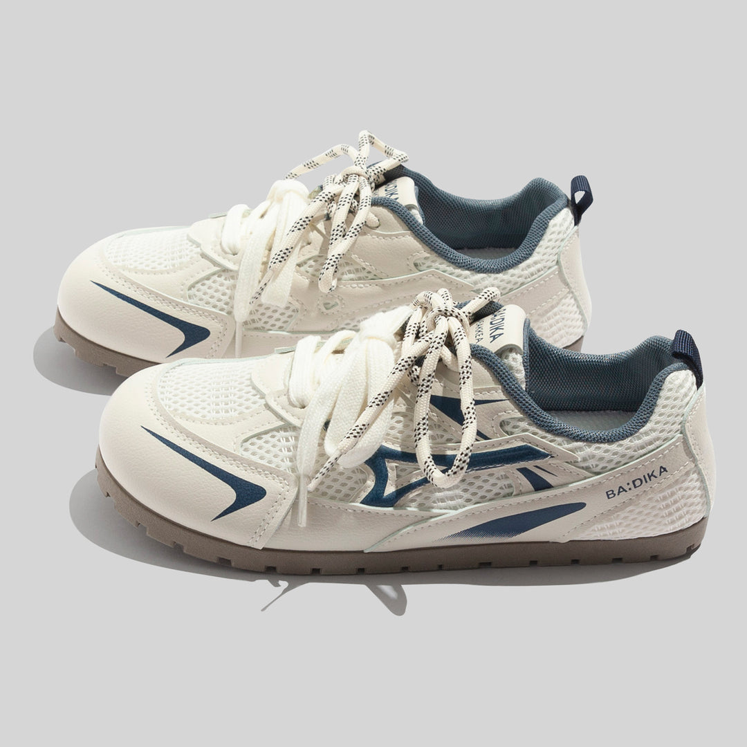 Damen Atmungsaktive Multifunktionssneakers mit elastischen Schnürsenkeln und rutschfester Sohle EB
