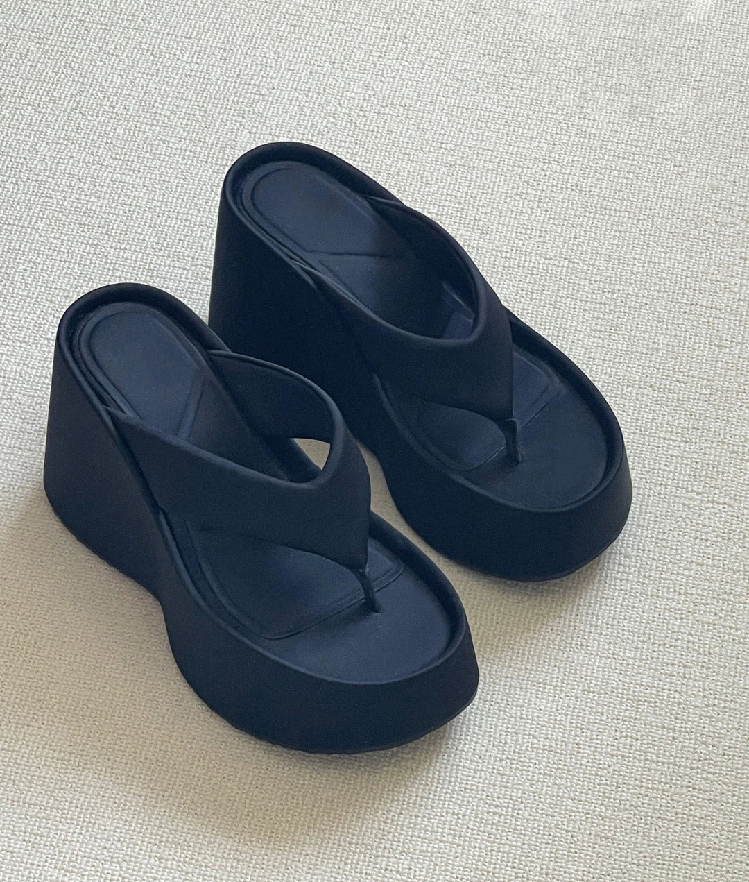 Damen Plateau-Sandalen mit modischem Glanz EB