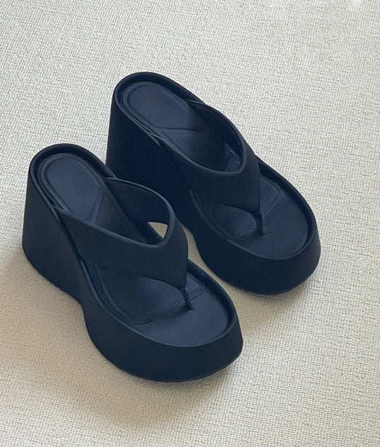 Damen Plateau-Sandalen mit modischem Glanz EB