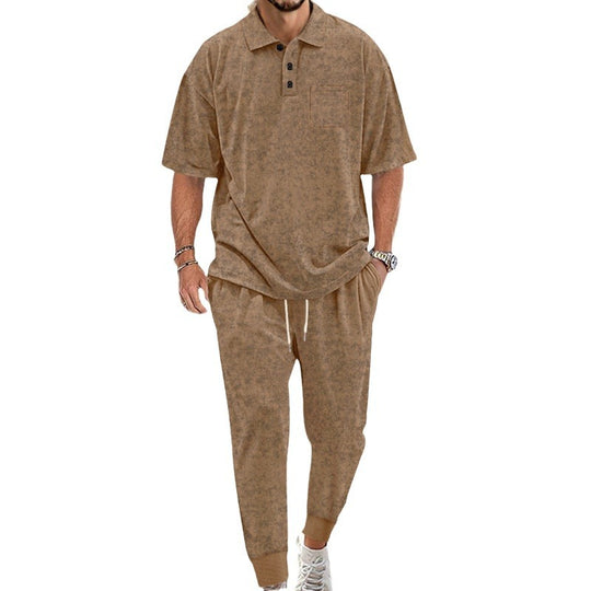 Herren lässiges Freizeit-Set aus weichem Material mit praktischem Kordelzug und elastischem Bund EB