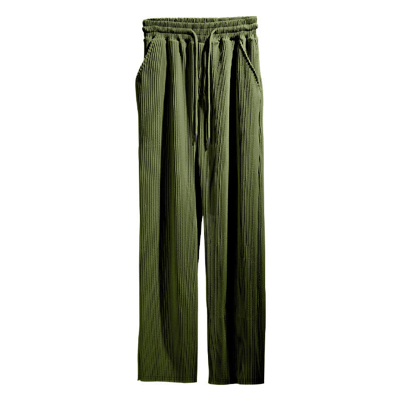 Damen elegante Relaxed Fit Hose mit Gummi-Taille EB