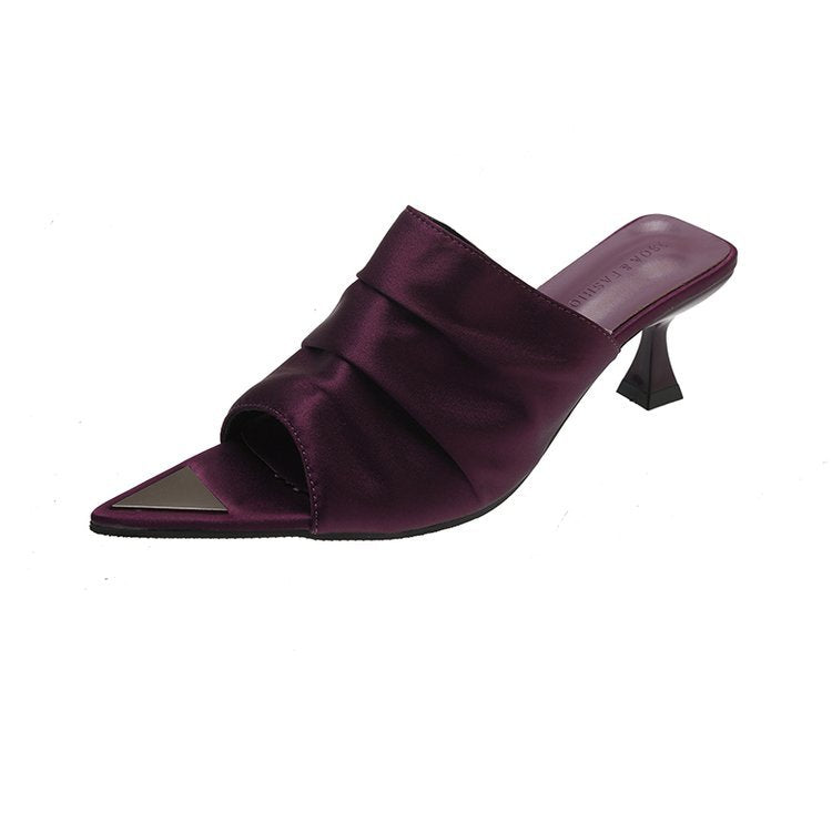 Damen Modische und elegante Slingback-Mules mit raffiniertem Design EB