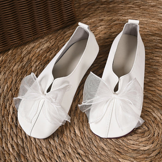 Damen Ballerinas mit dekorativem Schleifen-Detail EB
