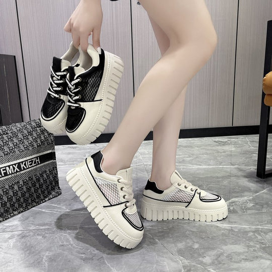 Damen Chunky Sneakers mit atmungsaktivem Netzdesign und rutschfester Sohle EB