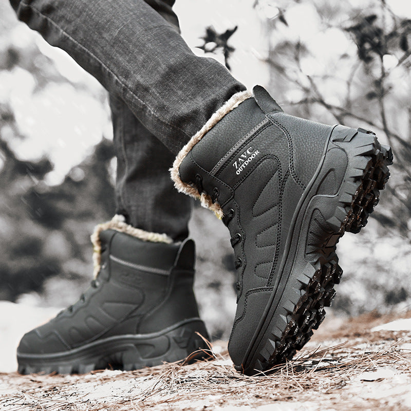 Damen warme Outdoor-Winterstiefel mit isolierender Polsterung und rutschfester Sohle EB