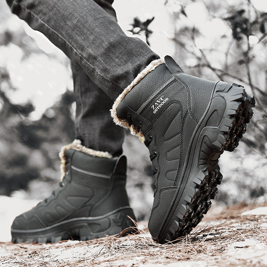Damen warme Outdoor-Winterstiefel mit isolierender Polsterung und rutschfester Sohle EB