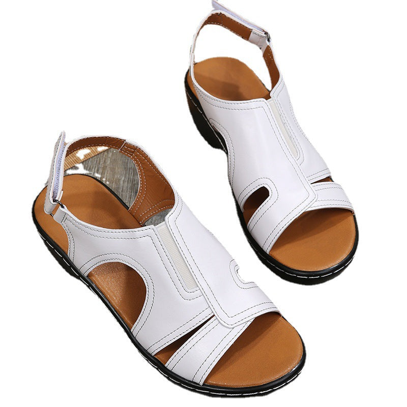 Damen Atmungsaktive Freizeitsandalen mit strukturiertem Riemendesign und flexiblem Fußbett EB
