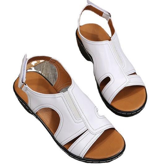 Damen Atmungsaktive Freizeitsandalen mit strukturiertem Riemendesign und flexiblem Fußbett EB