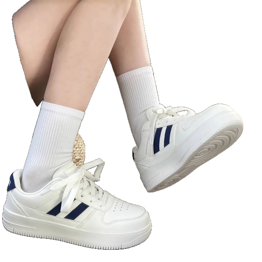 Damen Sportliche Sneakers mit modischem Streifen-Design EB
