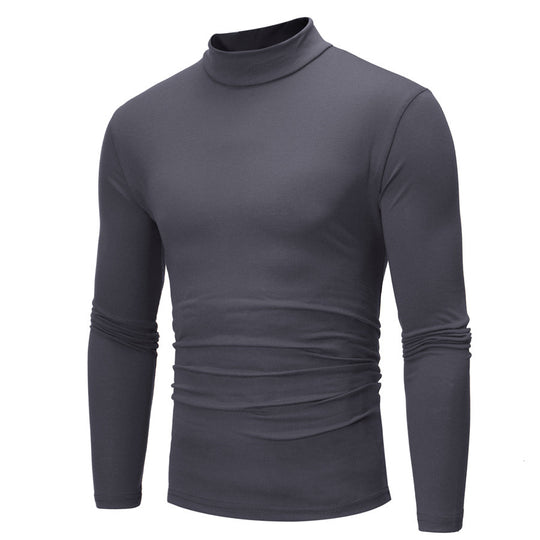 Herren Rollkragenpullover aus weichem Jersey EB