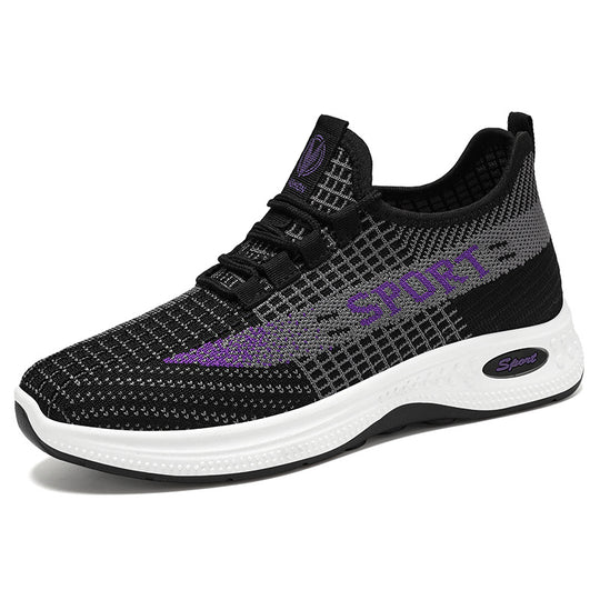 Damen Sportliche Fitness Sneakers mit atmungsaktiver Struktur EB