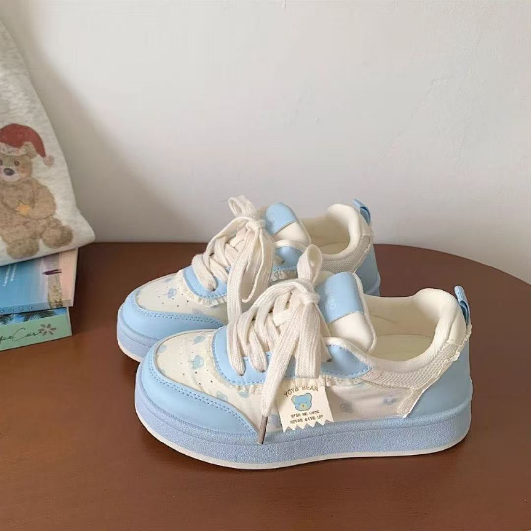 Damen Modische Sneakers mit verspieltem Design und hochwertigem Obermaterial EB