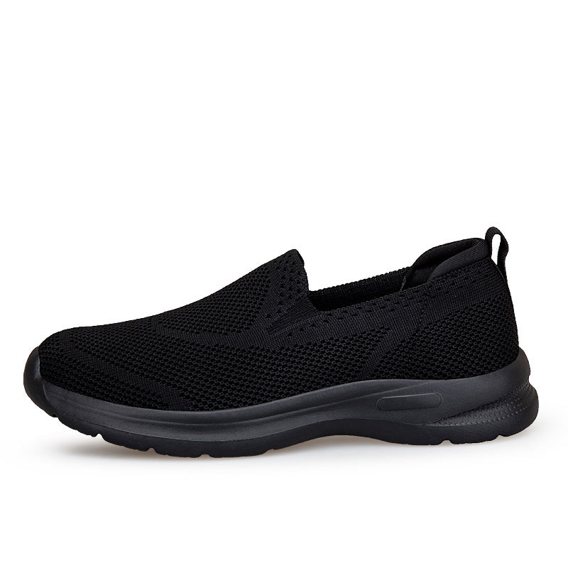 Damen Bequeme Slip-On Lauf-Sneaker mit atmungsaktivem Obermaterial EB