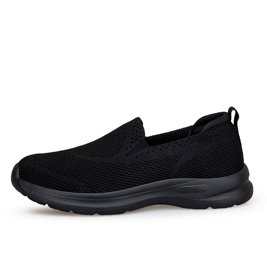 Damen Bequeme Slip-On Lauf-Sneaker mit atmungsaktivem Obermaterial EB