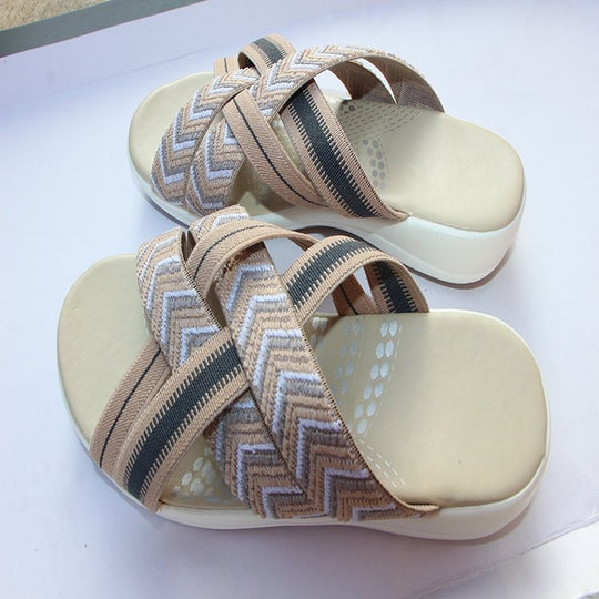 Damen Komfortable Riemensandalen mit verstellbaren Riemen EB