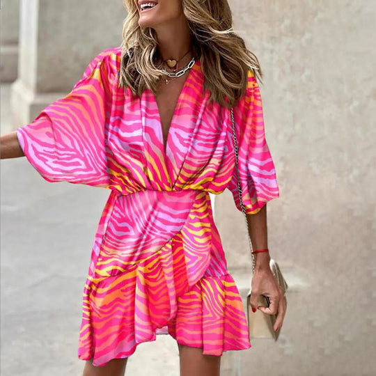 EB | Elegantes Kleid mit Fledermausärmeln