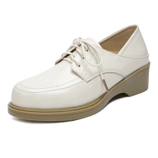 Damen elegante Schnürschuhe mit robustem Blockabsatz und modischem Design EB