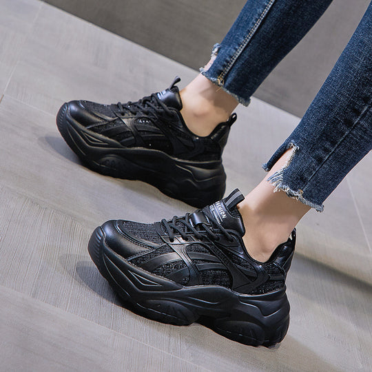 Damen Chunky Sneakers mit atmungsaktiver Mesh-Konstruktion und robustem Sohlenprofil EB