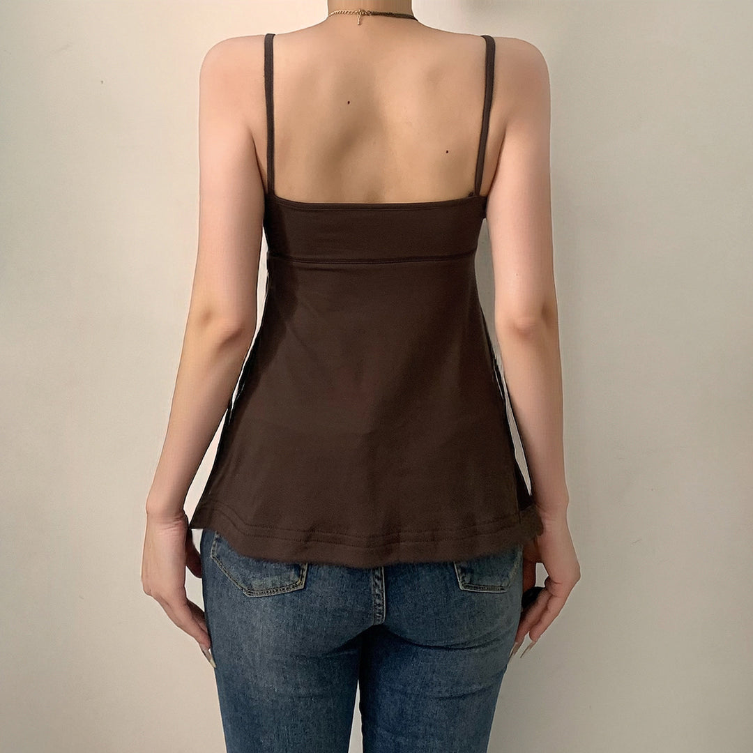 Damen Bustieroberteil mit eleganten Spitzeinsätzen und locker fallendem Schnitt EB
